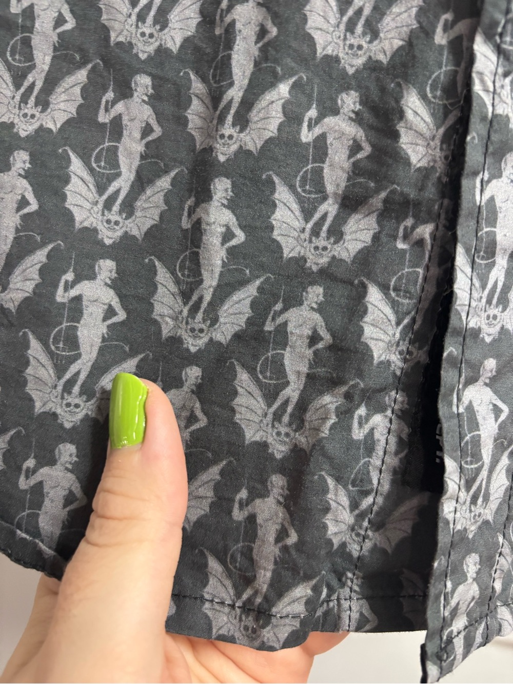 Beistle Halloween Devil Bat Button-up